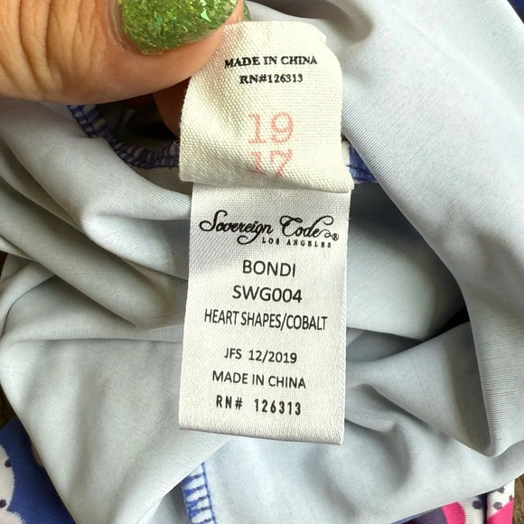 Sovereign Code Kids Rashguard Set - Blue and Pink Floral 18-24 months baby swim - Picture 6 of 8